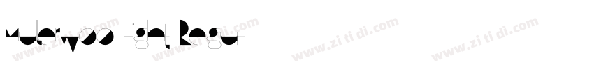 MullerW00 Light Regu字体转换
